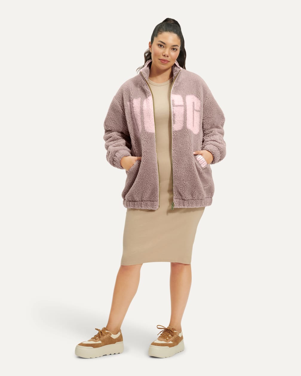 UGG® 公式【 ラケル シェルパ ジャケット|Raquelle Sherpa Jacket| 195719819194 | レディース】アグ  公式サイト